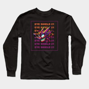 Deimon Devil Bats In Wpap Pop Art Style Long Sleeve T-Shirt